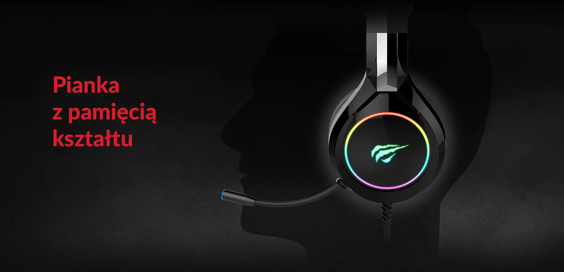 Słuchawki gamingowe Havit GAMENOTE H2232D RGB USB+3.5mm